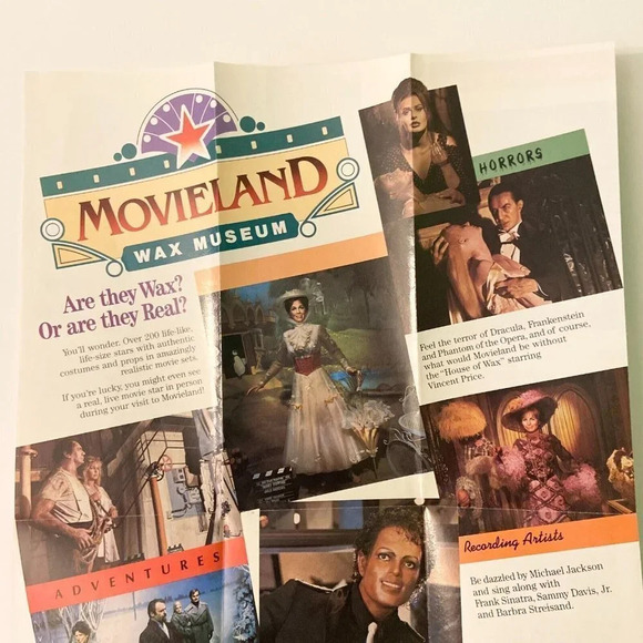 Vintage 1986 Lot of 2 Movieland Wax Museum Buena Park  California Brochure - Picture 14 of 15